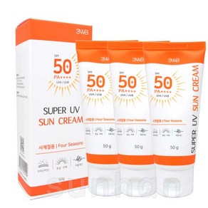 3WB 예쁜얼굴 슈퍼 UV 썬크림/선크림 50g