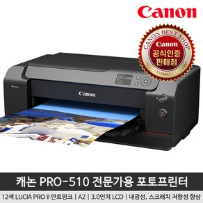 캐논 정품 PRO-510 A2 포토 프린터 전문가용 12색 안료잉크 포함