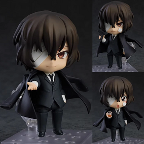 10cm Anime Figues Dazai Osamu Movable head changing Action Figues Toy PVC Model Collection Gift