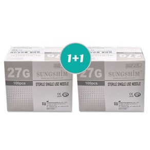 모완비 성심 일회용 멸균 주사침 여드름니들 27GX13mm X 2개, 200개