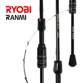 RYOBI RANMI 1.98M - 1.8M 탄소섬유 낚싯대 신축 초경량 하천 해수 낚싯대용 경질 폴, 베이트대, 주황색