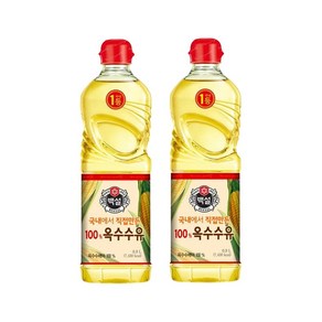 백설 옥수수유 900ml x2개, 2개