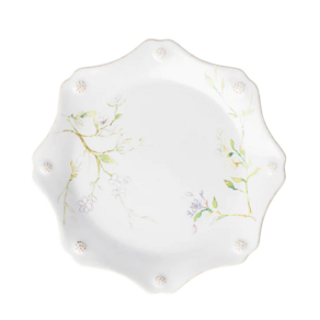 줄리스카 베리&뜨레드 22.5cm 스켈럽 디저트 플레이트 (Bey & Thead Chambay Scalloped Desset/Salad Plate), 1개, 쟈스민