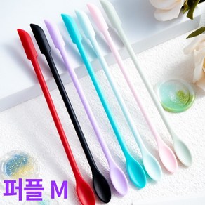 모모킹 파충류 크레스티드게코 피딩용 실리콘 스푼 M, 1개, 퍼플