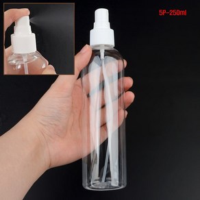 SPTaste 5P 250ml 공병스프레이 안개분사미스트용기, 1세트, 250ML 공병 투명