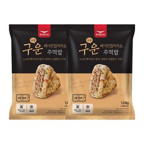 한우물 베이컨참치마요주먹밥, 2박스, 1.2kg