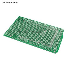 프로토타입 PCB 보드 아두이노 UNO R3 Mega2560 쉴드 V3.0 브레드보드 프로토쉴드 DIY FR4 2.54mm 피치 두, 1개