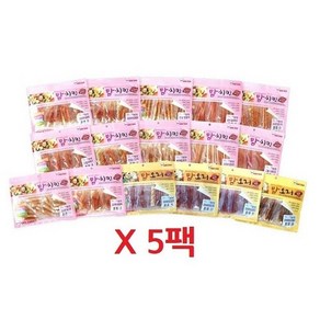 와와펫 맘쿡 맘치킨 300gx5개 23종 대용량 강아지간식, 5개, 300g, 오리