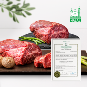 KMF Halal fesh beef 할랄인증 프리미엄숙성 한우 냉장 1등급 이상, 250g, 1팩, 등심