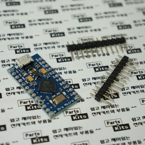 [파츠키츠] 아두이노 프로 마이크로 Po Mico 5V 16MHz ATmega32U4, 프로마이크로 (5V/16MHz) + USB 케이블