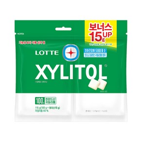 [롯데제과(주)] 롯데 자일리톨 오리지날 리필 껌 115g X 3개