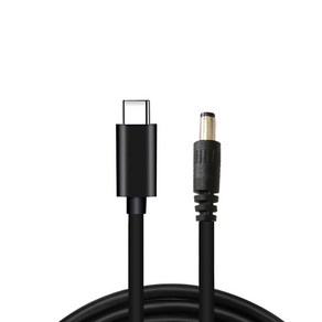 내구성있는 USB C/Type-C PD ~ 12V 5.5x2.5mm 어댑터 Wi-Fi 라우터 노트북 전원 케이블 71 인치 길이 타입 C 케이블, 1M, 01 1M