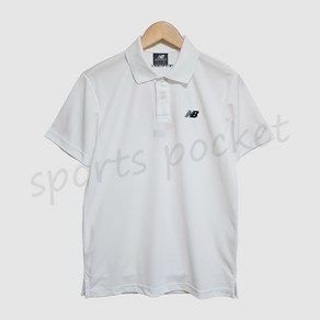 뉴발란스 NFEC1013 화이트 UNI CP 피케 반팔티 (STANDARD FIT) 남여공용 카라티 에리티셔츠 PK티