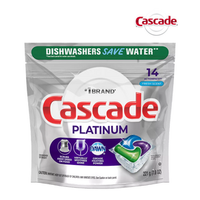 [Cascade] 케스케이드 플래티넘 캐스케이드 식기세척기 식세기 캡슐 세제 Cascade Platinum Plus Dishwashe Detegents, 568g, 1개