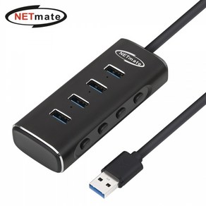 강원전자 넷메이트 NM-UBA303 USB3.1 4포트 허브, 1개