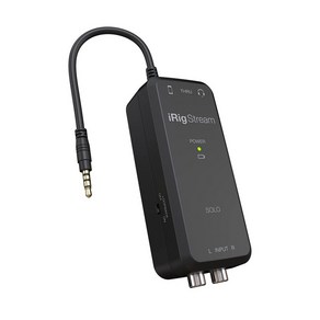 IK Multimedia (아이케이 멀티미디어) iRig Steam Solo 라이브 전송용 오디오인터페이스 토크계 앱 대응국내 정규품