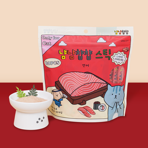 냠냠챱챱 스틱 짜먹는 고양이 간식 60p, 1개, 840g, 연어