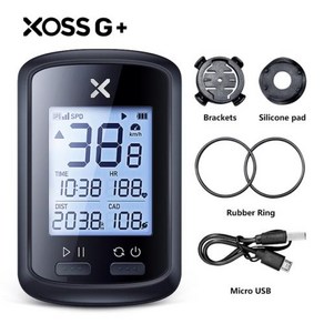 XOSS G 플러스 자전거 GPS 컴퓨터 무선 속도계 사이클링 방수 사이클 주행 스트릿 패션계, 01 G PLUS Goup A, 1개