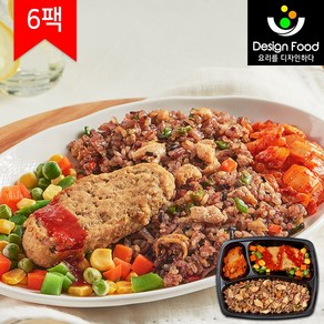 [디자인푸드]맛남주의 맛난식탁도시락 매콤닭가슴살야채볶음밥&핫스테이크 6팩/12팩/18팩/24팩 냉동도시락, 6개, 240g