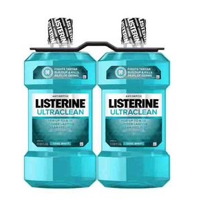 리스테린 울트라클린 쿨민트 1.5L 2팩 Listeine UltaClean Coolmint 1.5 Lite, 2개