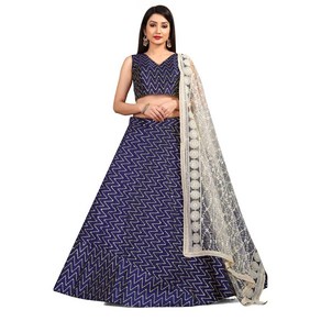 REKHA Ethinc Shop Bidal Emboidey Wok Indian Bo REKHA Ethinc Shop 신부 자수 작품 인도 발리우드 디자이너 Lehenga C, 1개, Blue