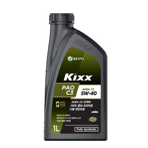 KIXX 킥스파오 PAO C2C3 5W30 합성 디젤 엔진오일, 1개, 5w40, KIXX PAO C3 5W40[디젤], 1L