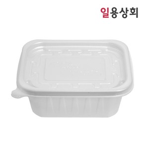 [ILYONG] 사각 죽용기 JH 1310 대 400ml 50세트 반투명, 50개, 1세트