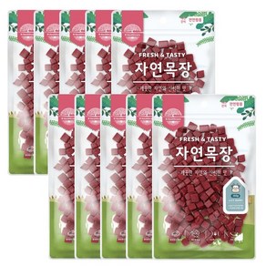 강아지간식 자연목장 큐브져키 애견간식, 10개, 150g, 소고기