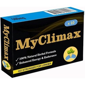 MyClimax - 남성을 위한 허브 에너지 보충제 인삼 최대 에너지 체력: 500mg - 10 효과적이고 강력한 블루 캡슐., 1개