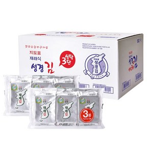[성경김본사] 지도표성경김 재래 식탁김 4g 3봉x24개(총72봉), 72개