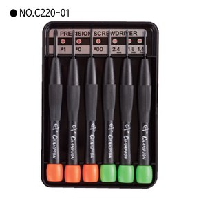 [6PCS] 챔피온 시계드라이버세트 No.C220-01 (PVC) 일제/일본산