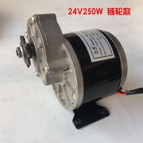 DC 브러쉬 감속 모터 브러시 소형 12V 24V 샤프트, 24V250W 롱 샤프트, 1개