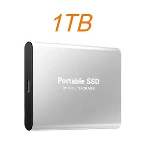 휴대용 고속 외장 하드 드라이브 노트 북 PC 휴대폰 핸드폰 핸드폰용 C 타입 ssd 1TB 2TB SSD, 없음, 25) Silve 1TB