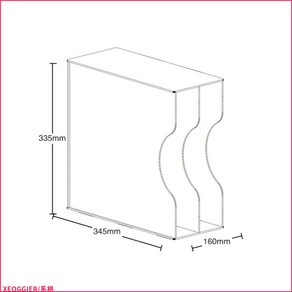 투명 아크릴 엘피판 클래식 보관함 상자 수납함 먼지방지 LP보관함 랙 수납장, 2단, 1개