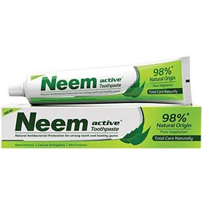 인도 님 치약 200g Neem active 98% toothpaste 천연허브치약 세트, 7개