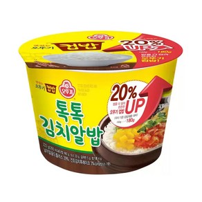 오뚜기 맛있는 컵밥 톡톡김치알밥, 222g, 12개