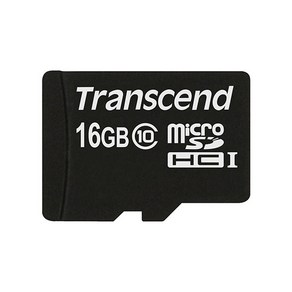 트랜센드 micoSDHC 16GB CLASS10 마이크로SD, 1개