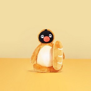 Pingu 핑구 펭귄 식빵 토스트 베이커리 키링 귀여운 봉제인형, 바게트 핑구 키링, 1개