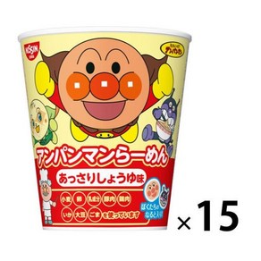 NISSIN 닛신 호빵맨 라멘 앗사리 쇼유맛 33G, 15개