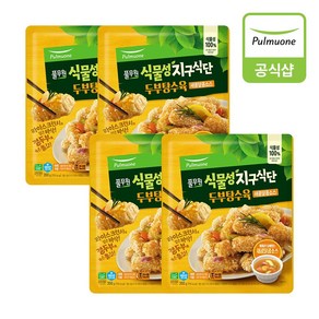 지구식단 두부탕수육 새콤달콤소스 (350g)X4개