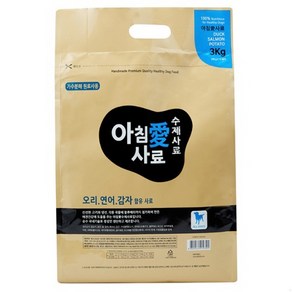 아침애사료 오리연어감자 3kg (200gx15팩), 연어+오리, 200g, 15개