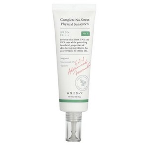 Axis-Y 컴플레이트 노-스트레스 피지컬 선스크린 SPF 50+ PA++++, 1개, 50ml