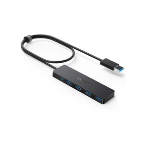 Anker 4in1 USB 3.0 초슬림 허브 60cm 연장 케이블 포함(충전 미지원)