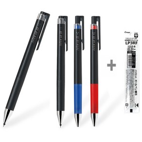 파이롯트 쥬스업 볼펜 흑+청+적+리필 세트, 0.3mm 흑색2개+청색1개+적색1개+리필 흑1개 세트