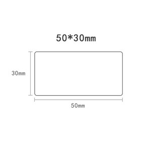 COZYARD 휴대용 블루투스 라벨 프린터 다양한 사이즈의 라벨지를 적용, 3롤 화이트 50mmX30mm(기계 불포함), 1개, 3롤 화이트 50mmX30mm(기계 불포함) * 1개