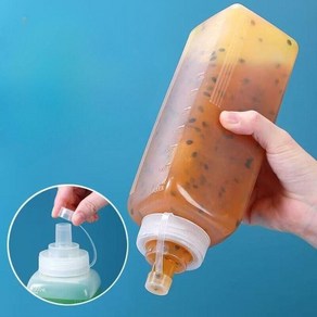 입구 넓은 소스 용기 시럽 저장 드레싱 병 업소용 대구경 600ML 잼입자병 (1개), C. 대구경 1000ML 잼입자병 (1개)