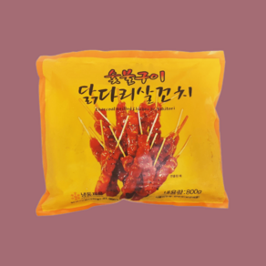 숯불닭꼬치 치킨다리살 데리야끼닭꼬치, 1개, 800g