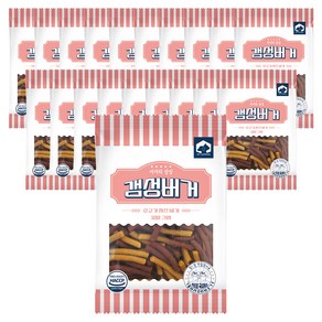 펫러닝 갬성버거, 20개, 100g, 소고기 치즈버거