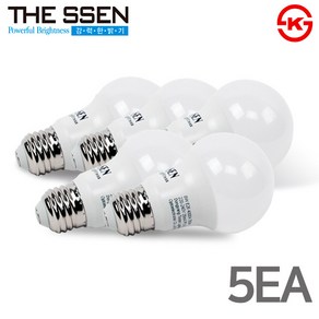 더쎈 LED 전구 벌브 15W 세트, 주백색, 5개