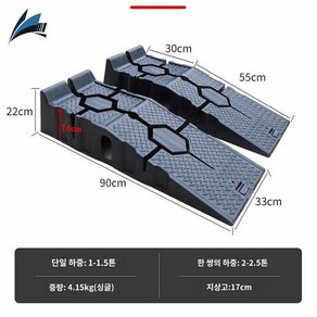 자동차 차량리프트 정비 차량 교체 타이어 자키 받침, 슬로프 원메이크 (2개), 2개